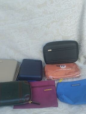Lot of 7 Travel Designer Pouch Organizer
